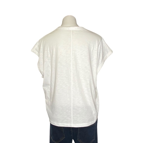 RAG AND BONE Venice Beach Graphic Short Sleeve Muscle Tee White Small - Picture 9 of 14